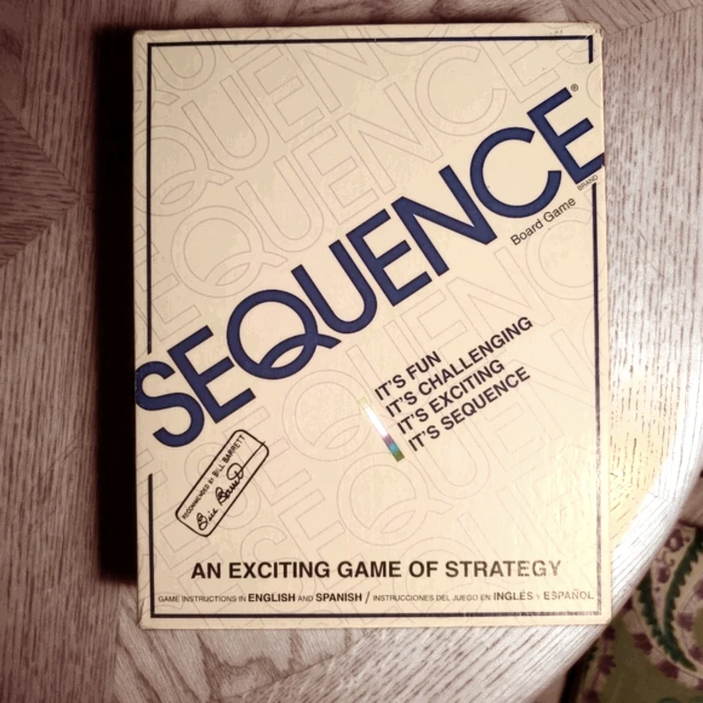 SEQUENCE Card Counting Board Game Ages 7 to Adult